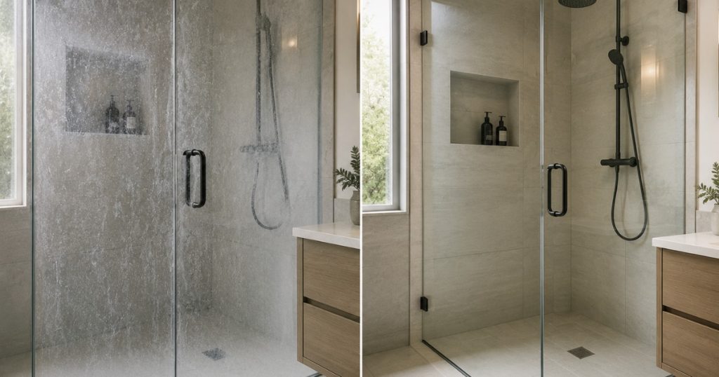 Restore Cloudy Shower Glass and Remove Mineral Build-Up